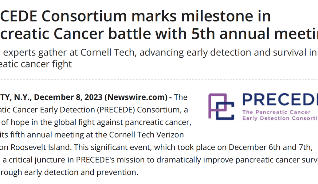 PRECEDE Consortium Marks Milestone in Pancreatic Cancer Battle with 5th Annual Meeting