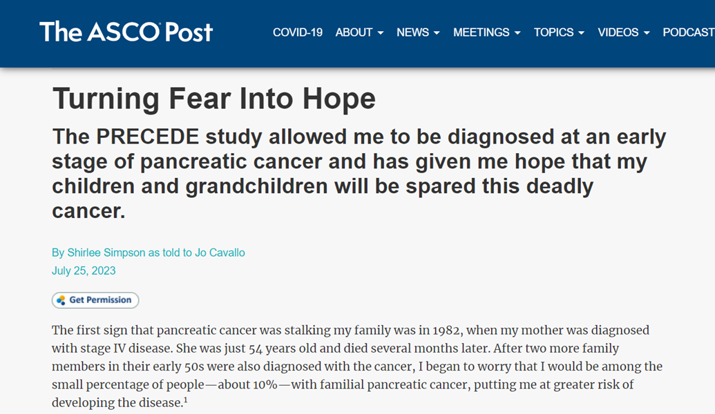 The ASCO Post: Turning Fear Into Hope